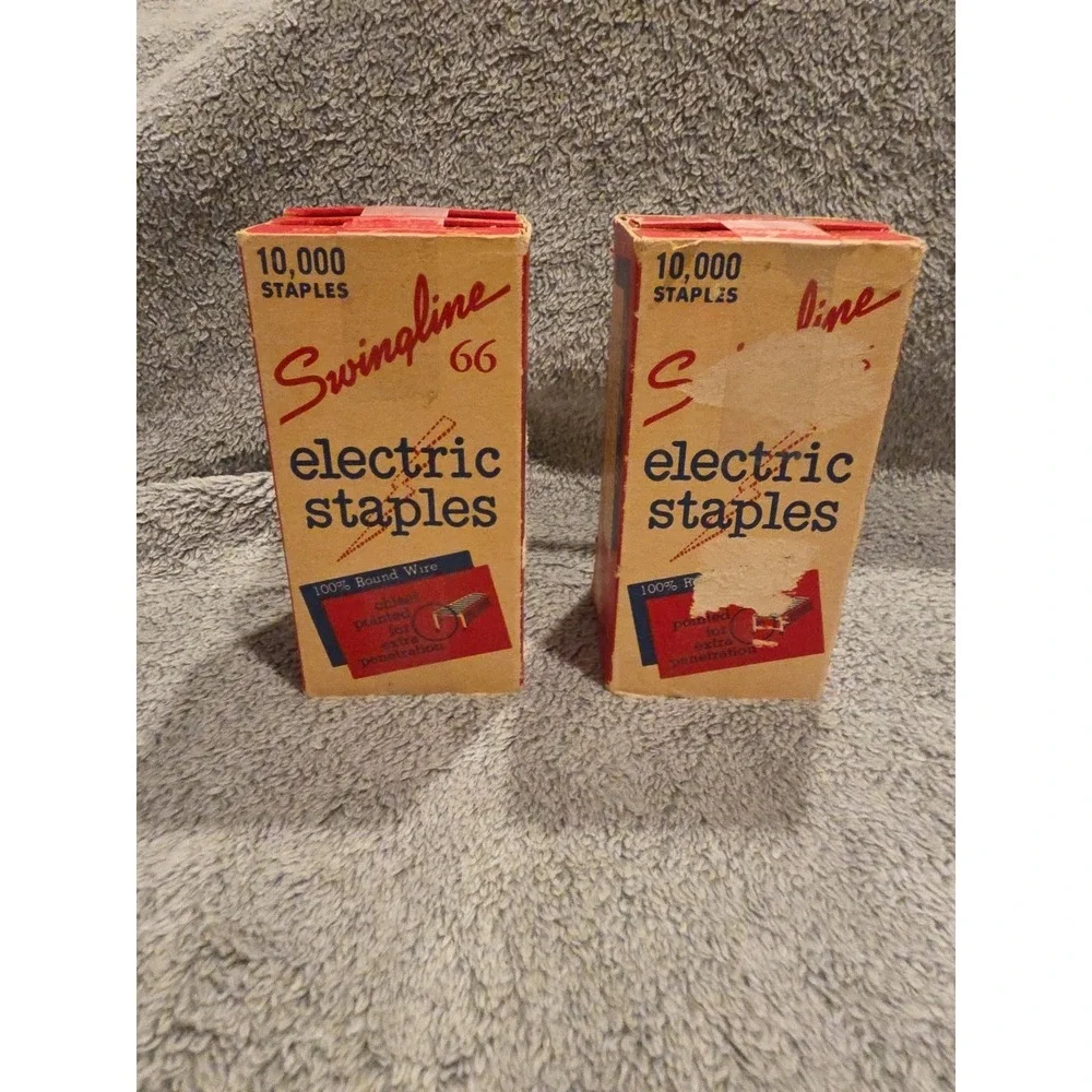 Vintage Swingline No. 66 Electric‎ Staples Chisel Pointed 20,000